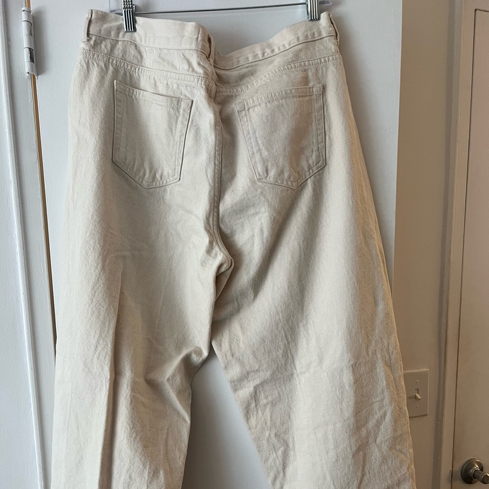 Zara beige baggy jean